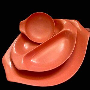 Midcentury Modern Residential by Northern, Russel Wright Serving Set coral